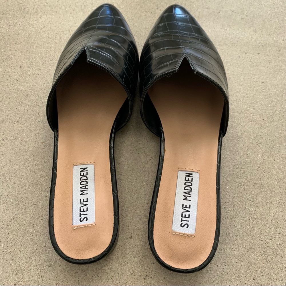 Steve Madden Ally Mules Flats croc - Picture 3 of 5